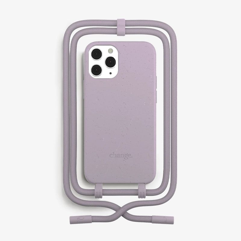 Iphone 12/ 12 Pro Crossbody Case Detachable Purple