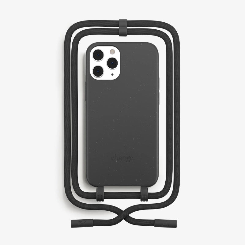 IPhone 12 Pro Crossbody Case Detachable Black