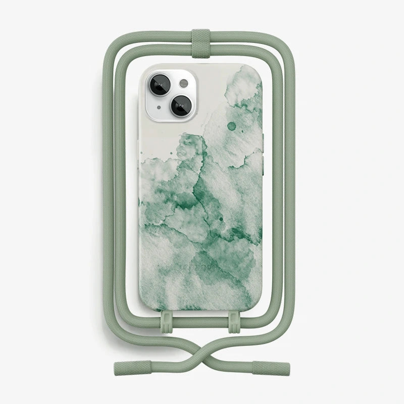 necklace case iPhone 14 Aqua Green