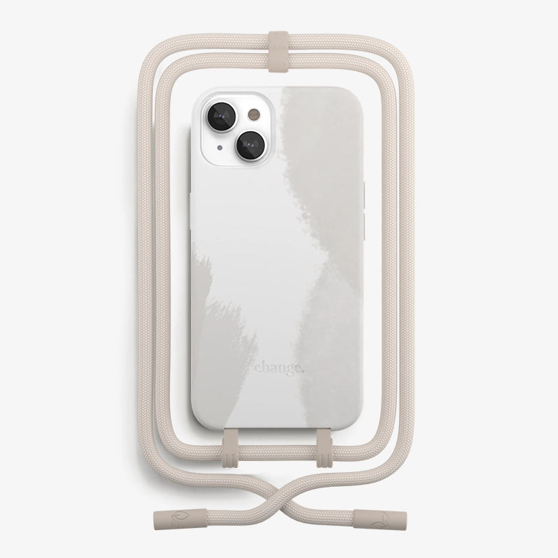 IPhone 14 Crossbody Case Detachable Cream White