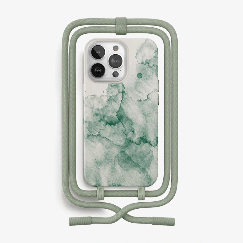 Crossbody Case iPhone 13 Pro Aqua Green