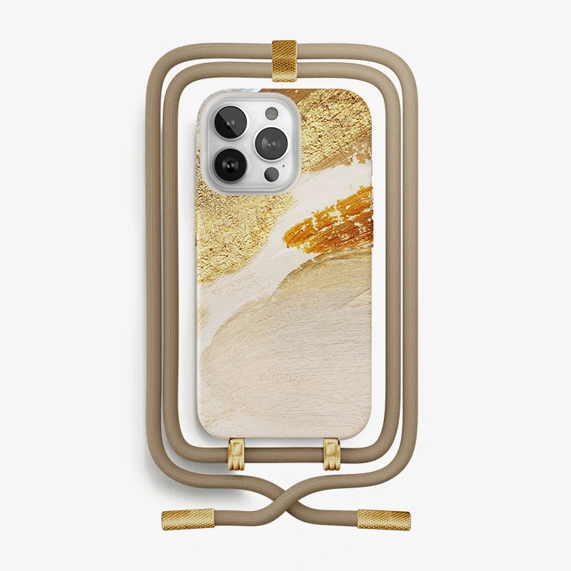 iPhone 13 Pro Crossbody Case Desert Gold
