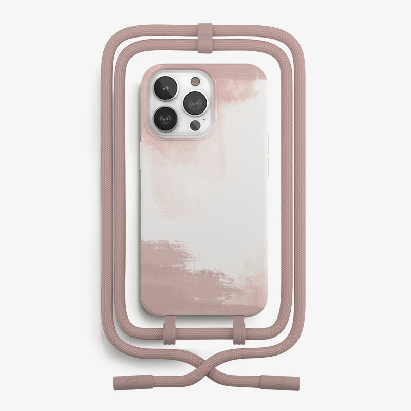 IPhone 13 Pro Crossbody Case Detachable Brick Red