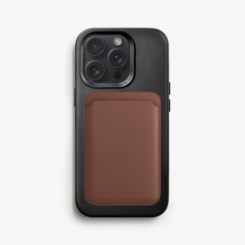 Vegan Leather Case iPhone 14 Pro Black