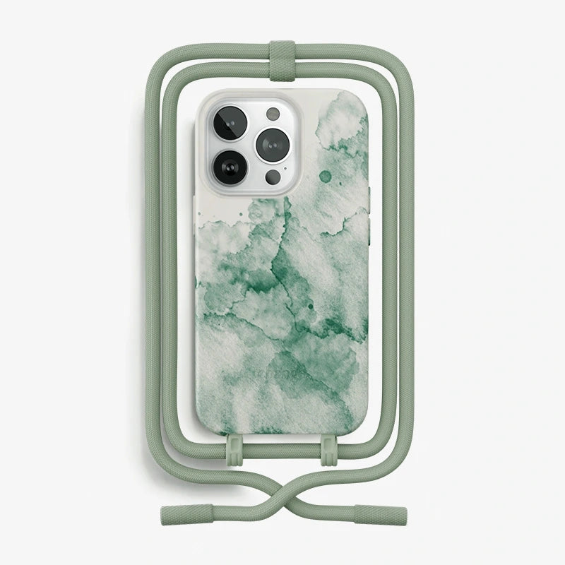 Crossbody Case iPhone 14 Pro Aqua Green