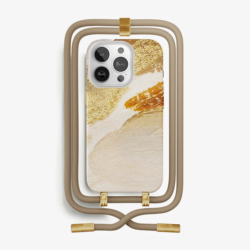 iPhone 14 Pro Crossbody Case Desert Gold