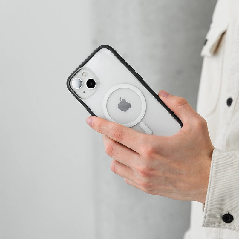 Clear Case Black iPhone 13 + colored buttons