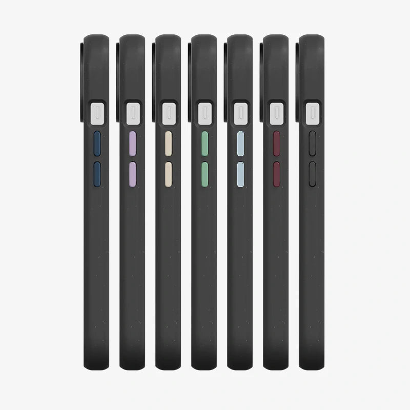 Clear Case Black iPhone 13 + colored buttons
