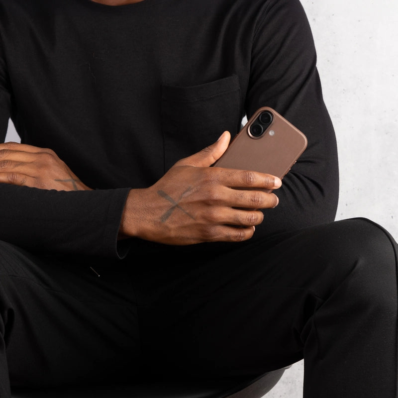 iPhone 17 Case Leather Brown