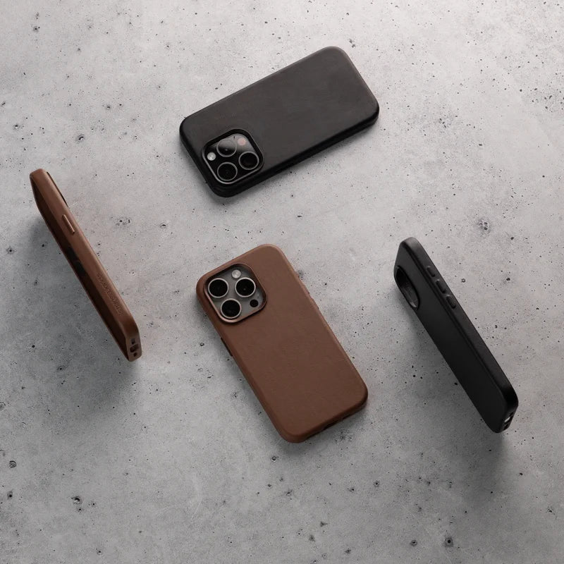 iPhone 16 Case Leather Black