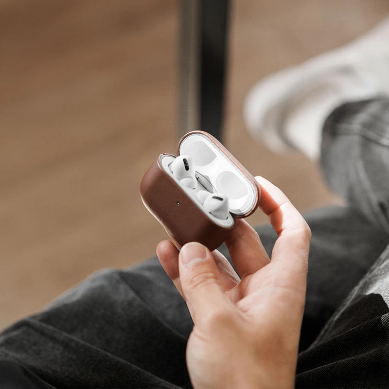 AirPods Case Leather Brown Vegan