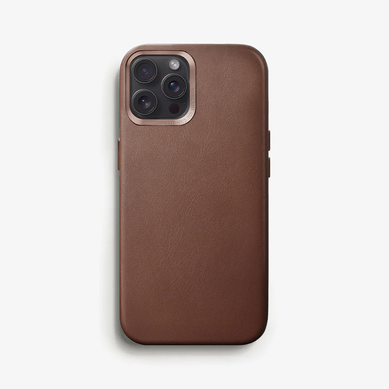 Vegan Leather Case iPhone 12 / 12 Pro Brown