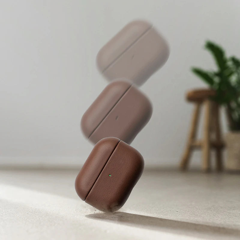 AirPods Case Leather Brown Vegan