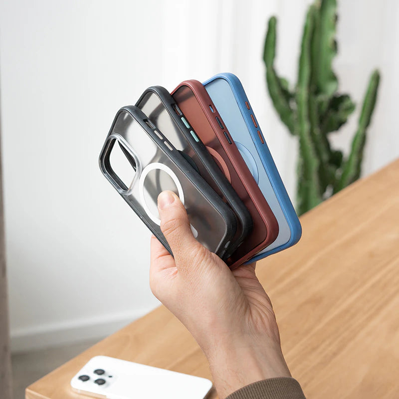 iPhone 14 Pro Clear Case + 7 colored interchangeable buttons