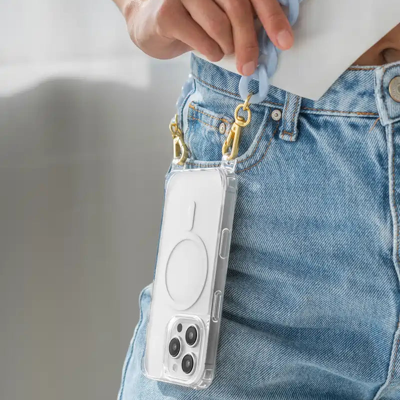 iPhone 17 Crossbody Case Transparent MagSafe