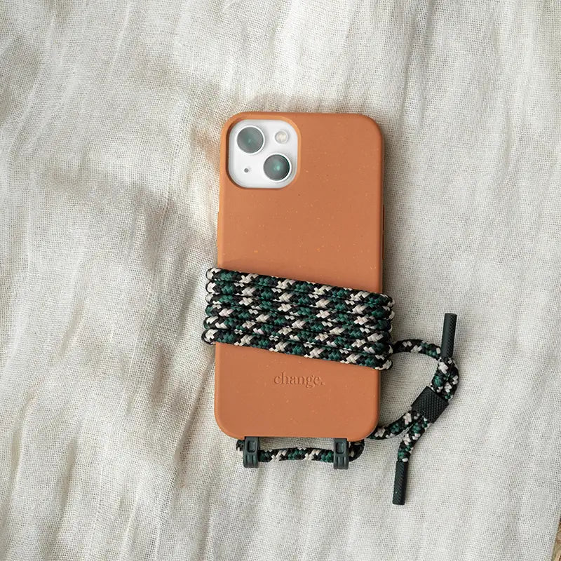 Replaceable Crossbody Chain Grey Green