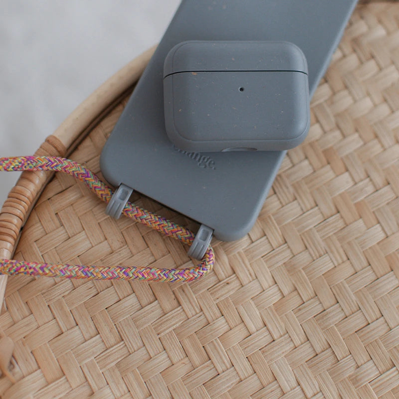 Replaceable Crossbody Chain Grey Yellow