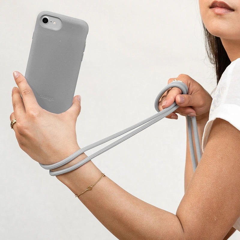 Replaceable necklace chain gray