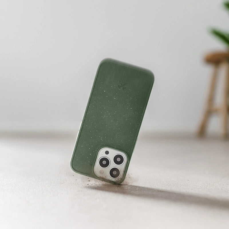 iPhone 13 mini phone case sustainable night green