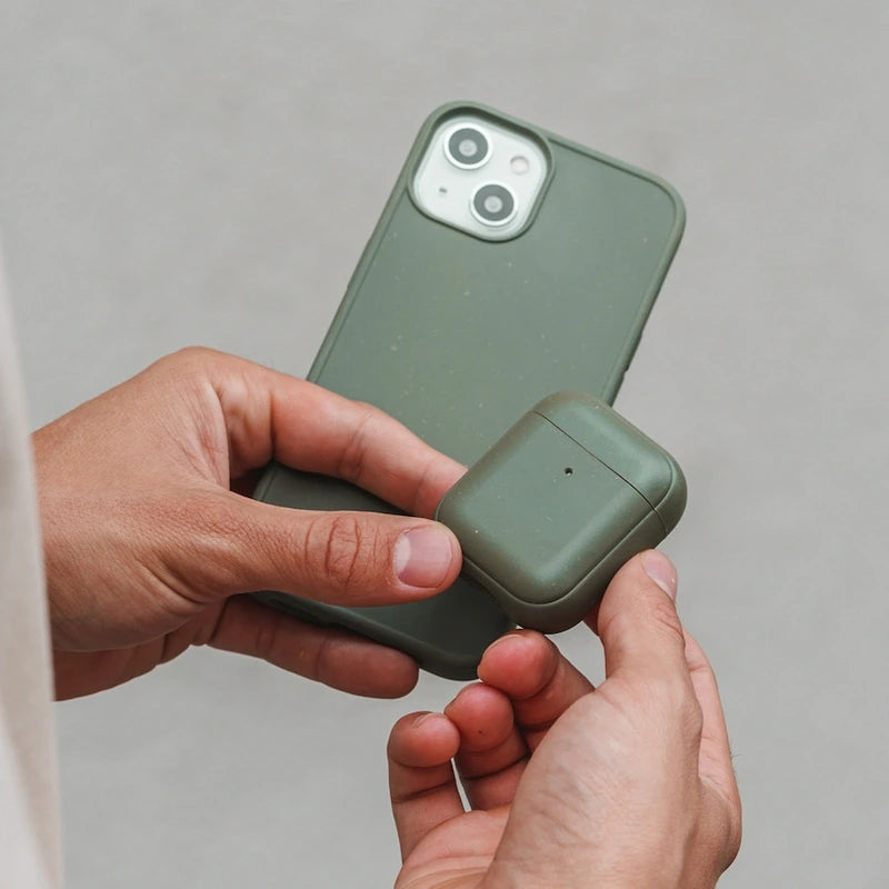 iPhone 13 mini phone case sustainable night green
