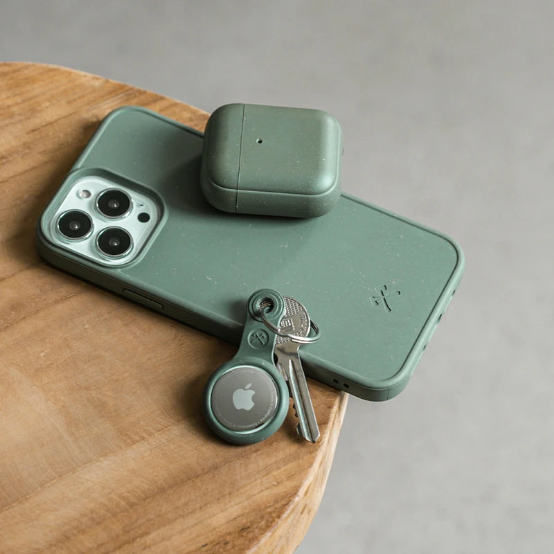 iPhone 13 mini phone case sustainable night green