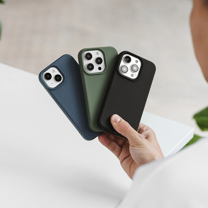 Iphone 15 sustainable organic MagSafe phone case green