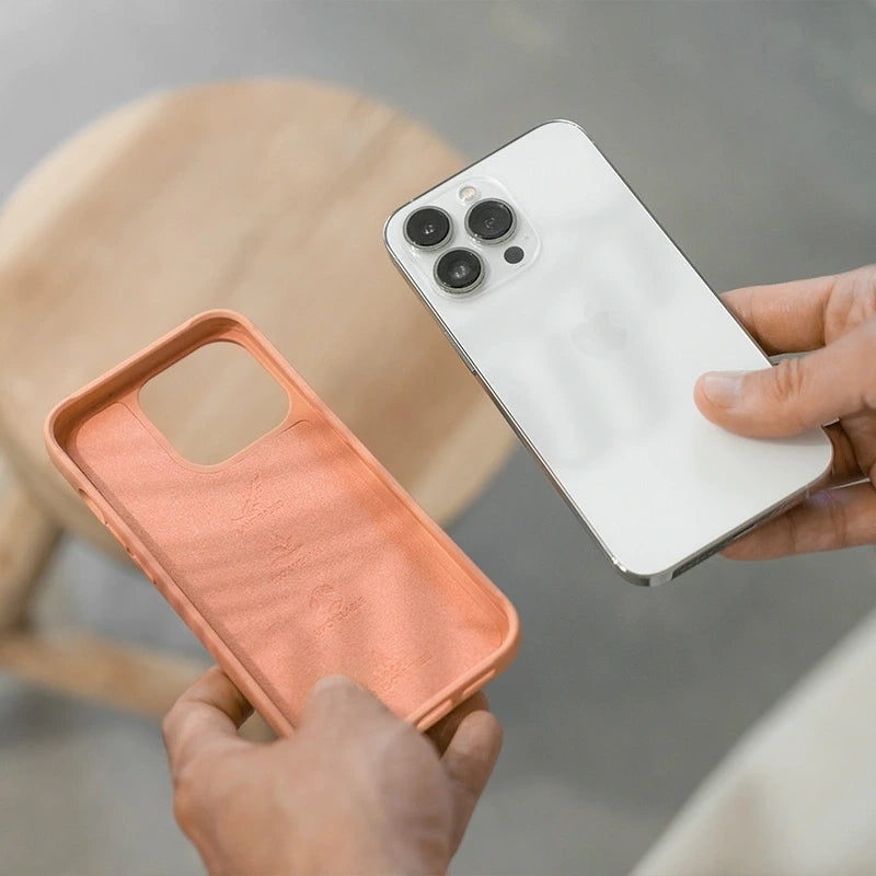 iPhone 13 Pro phone case sustainable peach