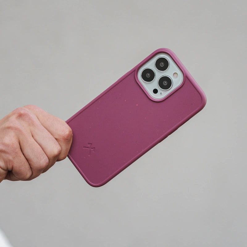 iPhone 13 Pro Max phone case sustainable wine red