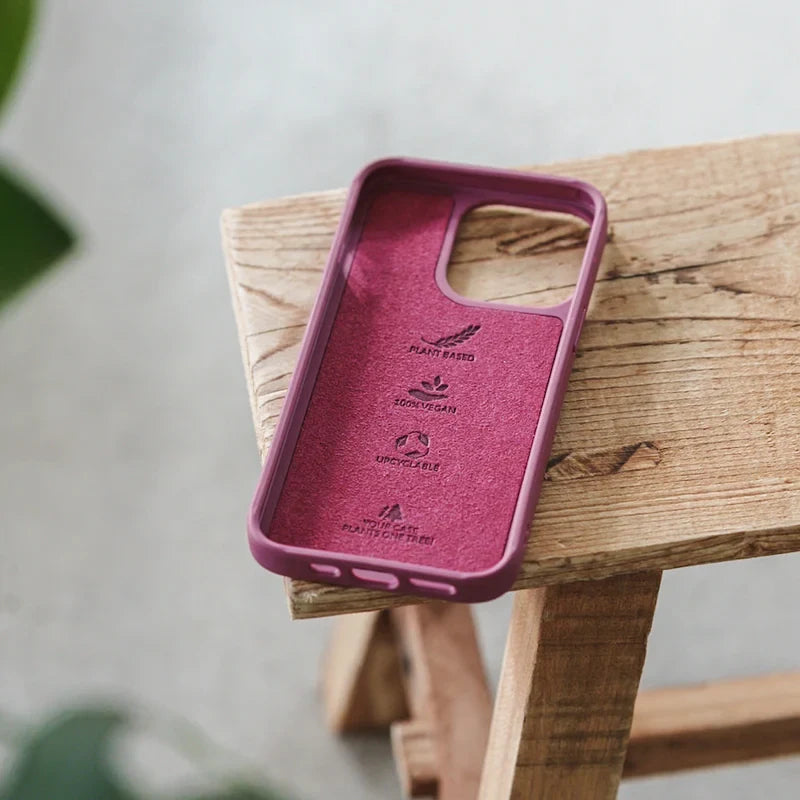 iPhone 13 Pro Max phone case sustainable wine red