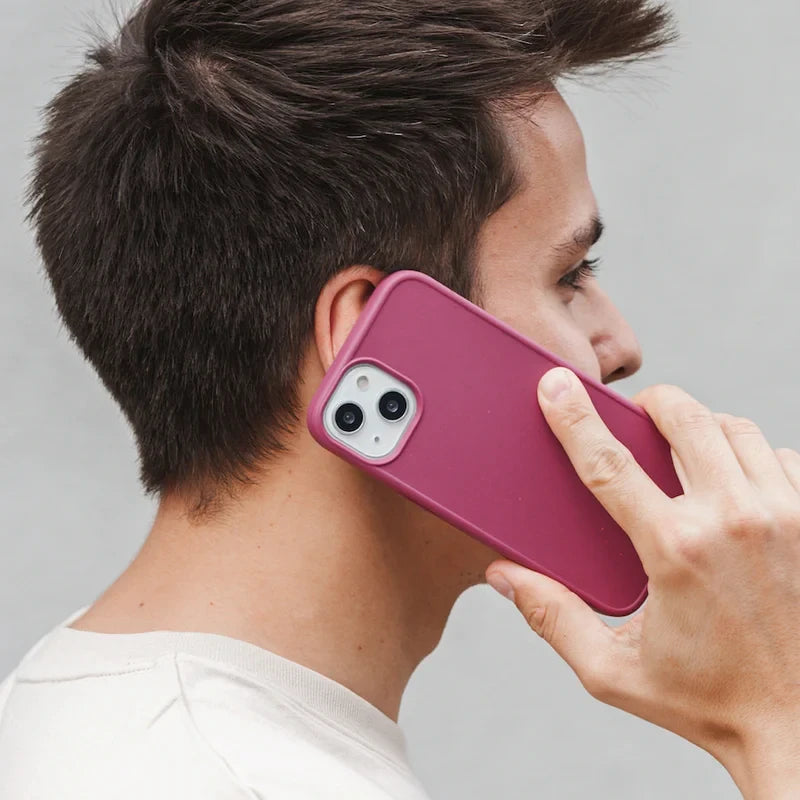 iPhone 13 Pro Max phone case sustainable wine red