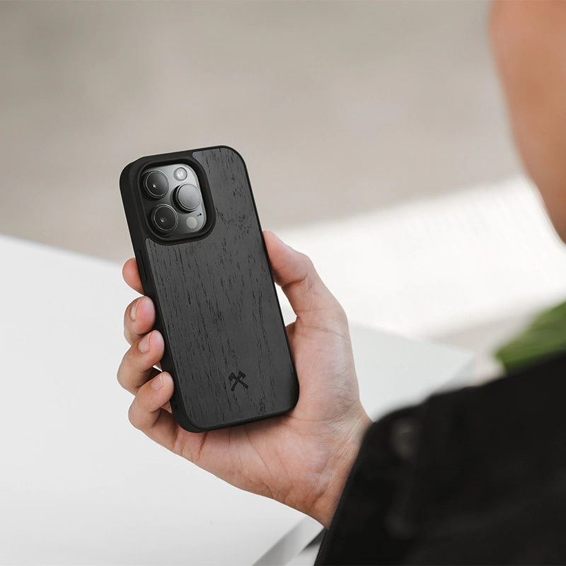iphone 14 wood MagSafe phone case