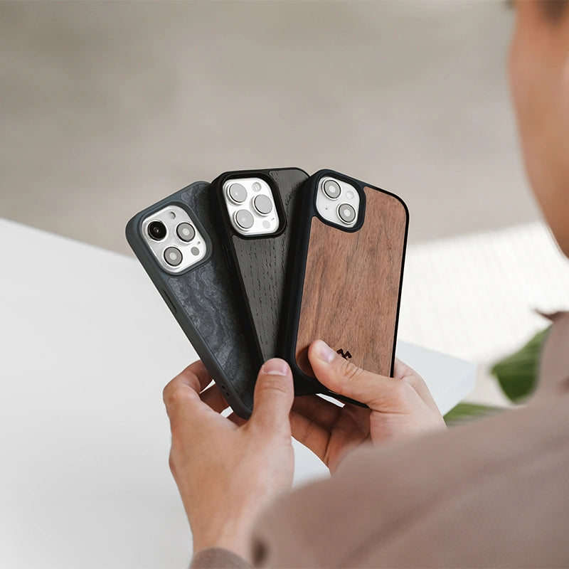 iphone 14 wood MagSafe phone case