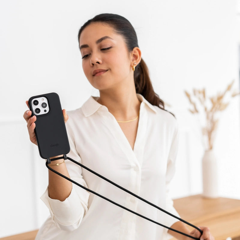 IPhone 17 Crossbody Case detachable Black