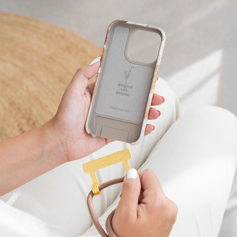 iPhone 14 Crossbody Case Desert Gold