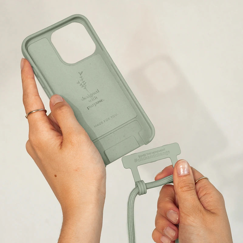 IPhone 14 Crossbody Case Detachable Green