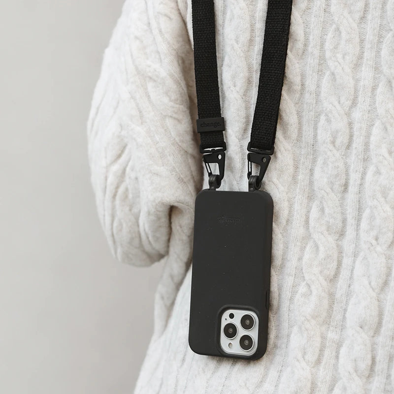 iPhone 14 Pro Crossbody Case Black