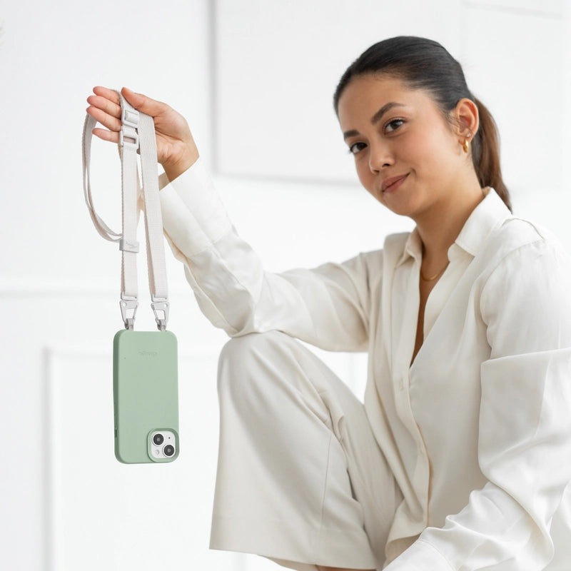 Crossbody Case iPhone 15 Jade Green