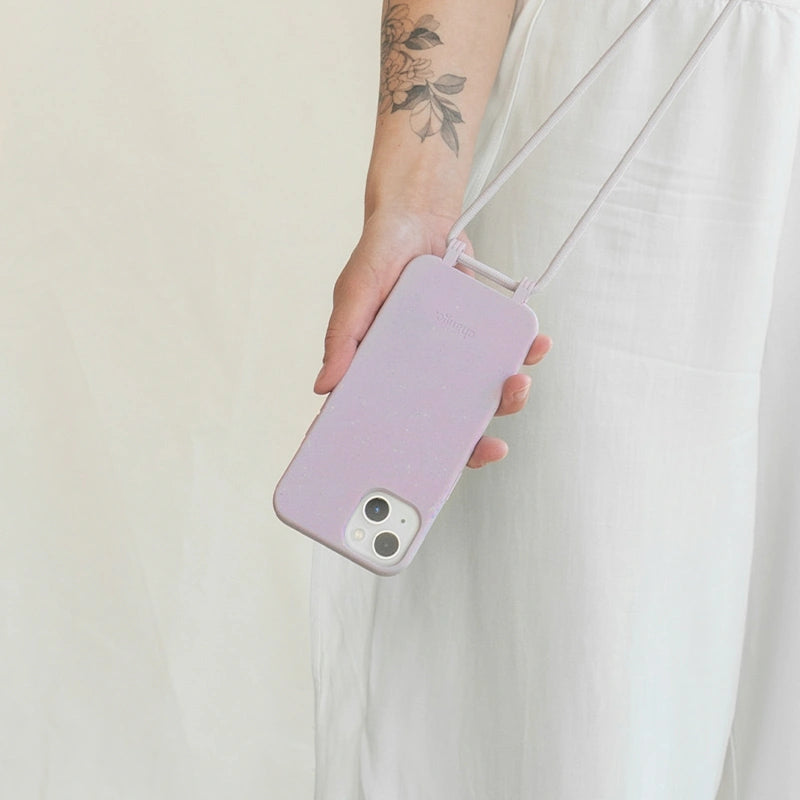 IPhone 13 necklace case Detachable Purple