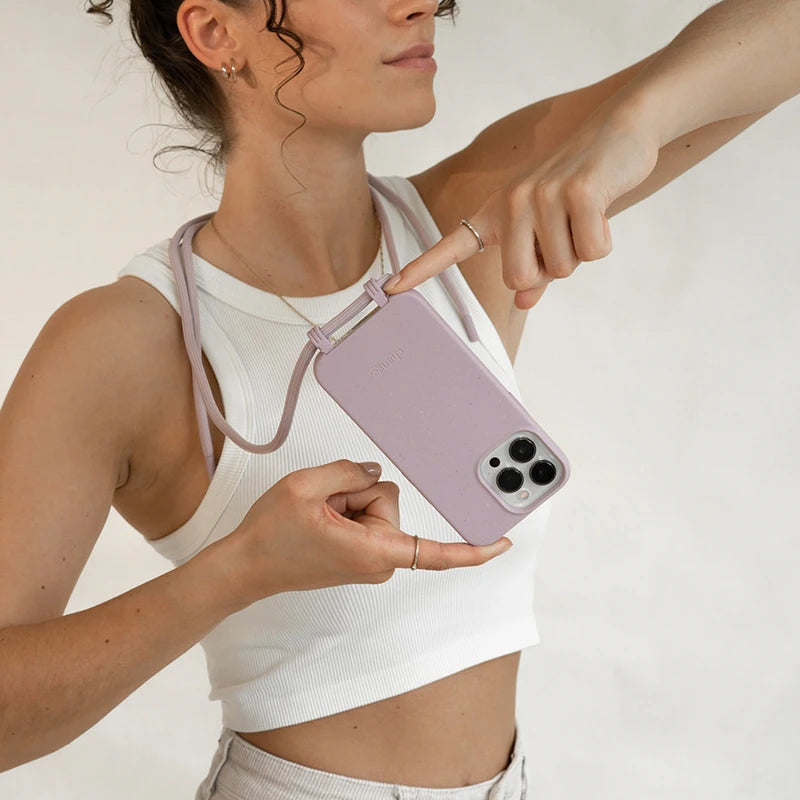 Iphone 11/ Xr Crossbody Case Detachable Purple