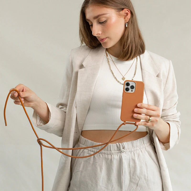 IPhone 11/ Xr Crossbody Case Detachable Orange
