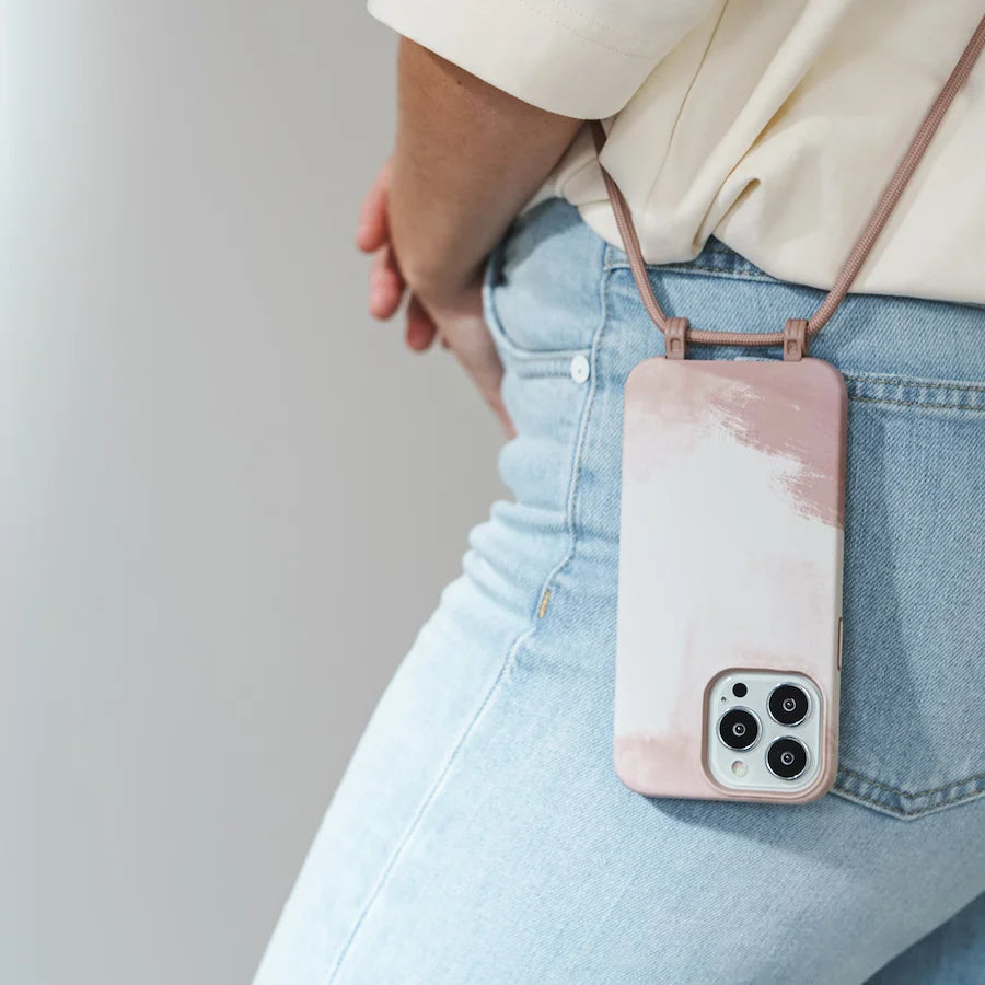 IPhone 13 Mini Crossbody Case Detachable Brick Red