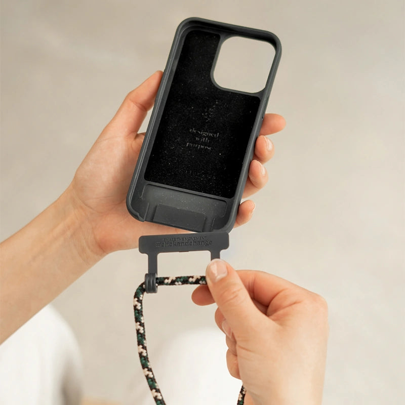 IPhone 12 Pro Crossbody Case Detachable Black