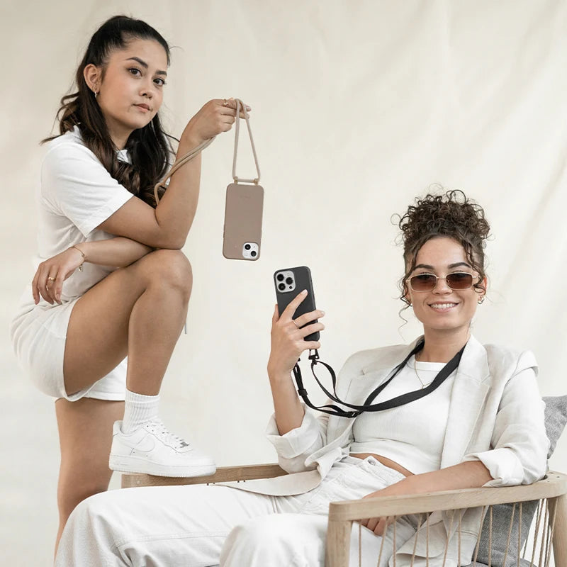 IPhone 12 Pro Crossbody Case Detachable Black