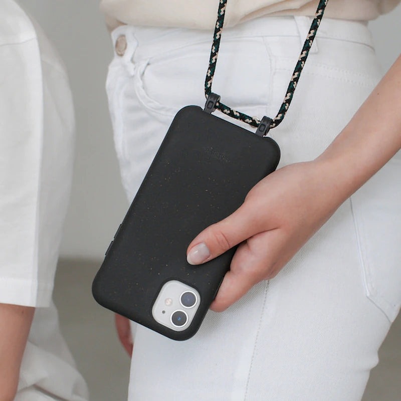 IPhone 14 Crossbody Case Detachable Black
