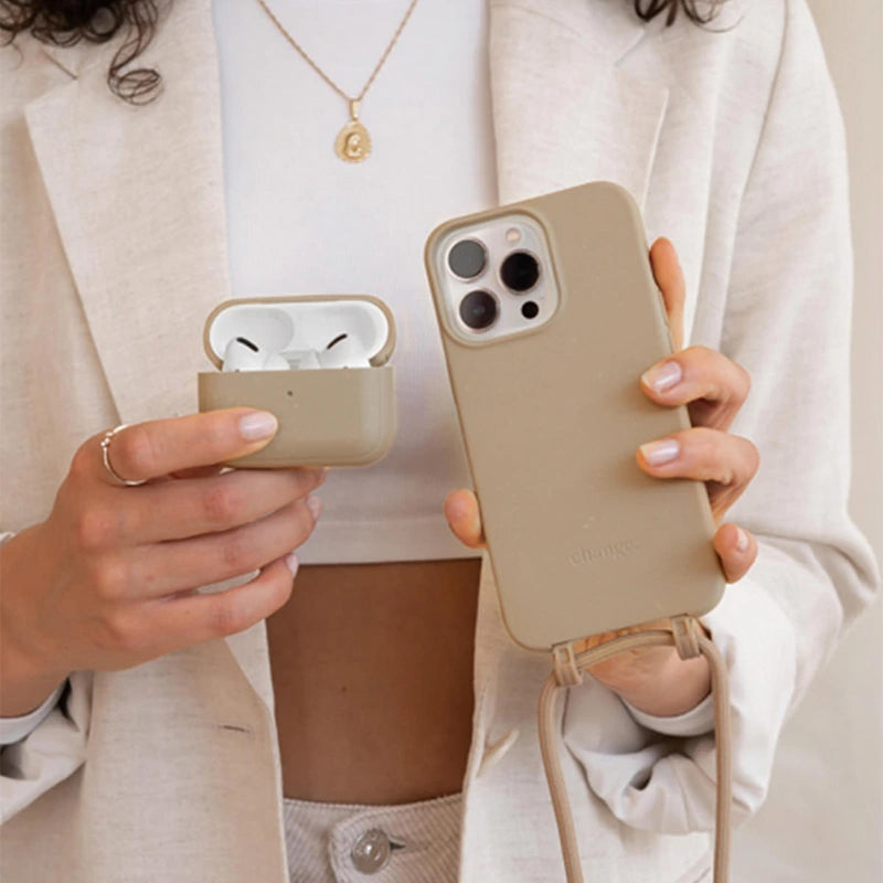 IPhone 14 Crossbody Case Detachable Brown