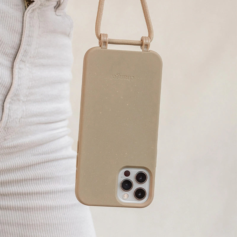 IPhone 14 Crossbody Case Detachable Brown
