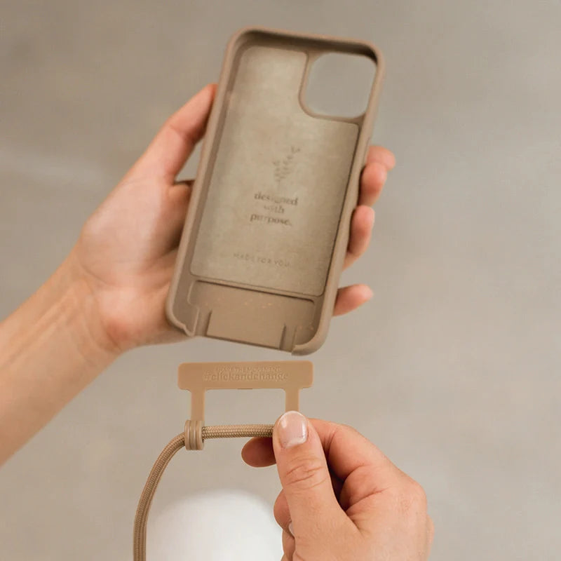 iPhone 16 Crossbody Case Taupe