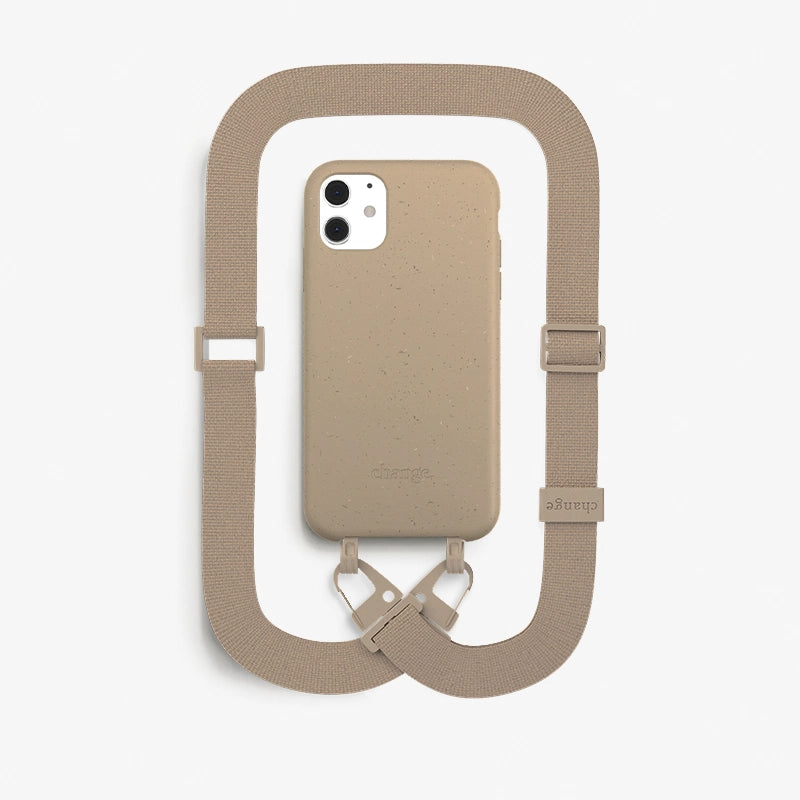 IPhone 11 Crossbody Case Detachable Brown