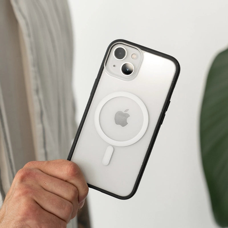Iphone 14 clear MagSafe phone case black/ clear