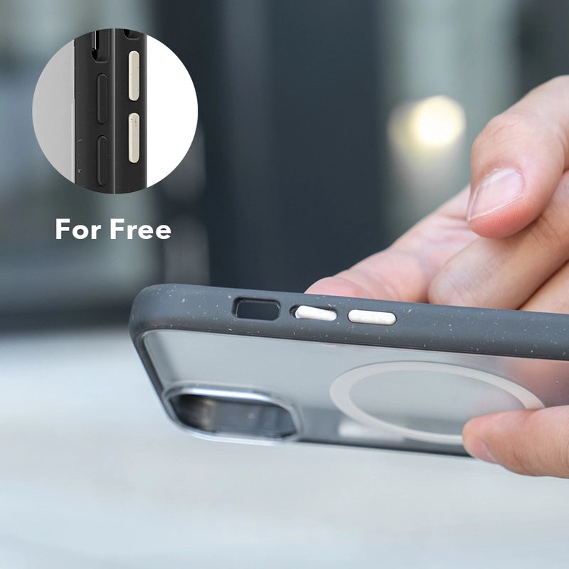 Opaque MagSafe Case black/ clear